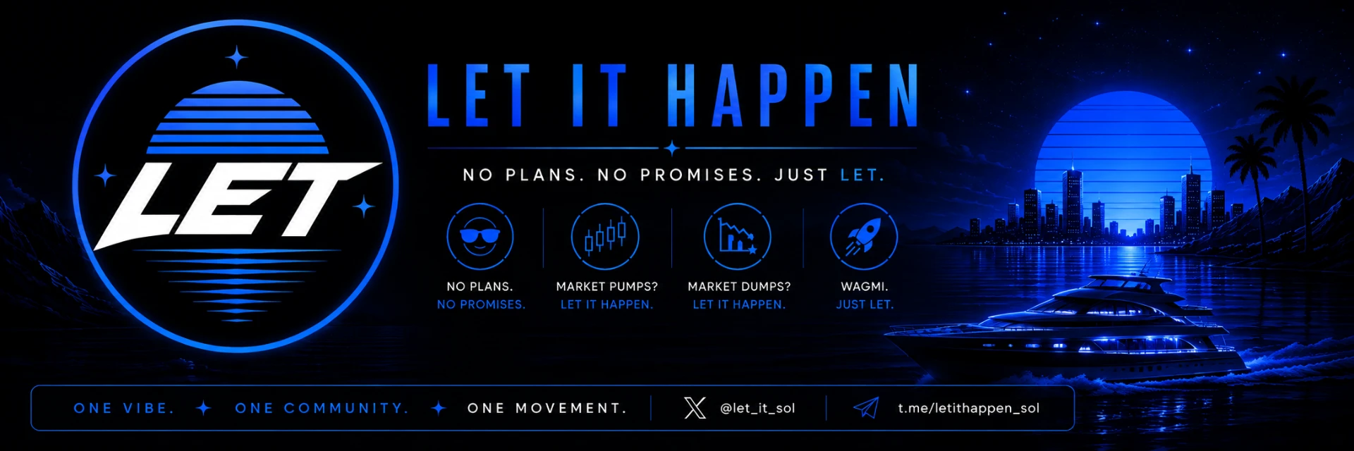 LET IT HAPPEN — No plans. No promises. Just LET.